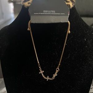 Paparazzi Gold Cross Charm Necklace